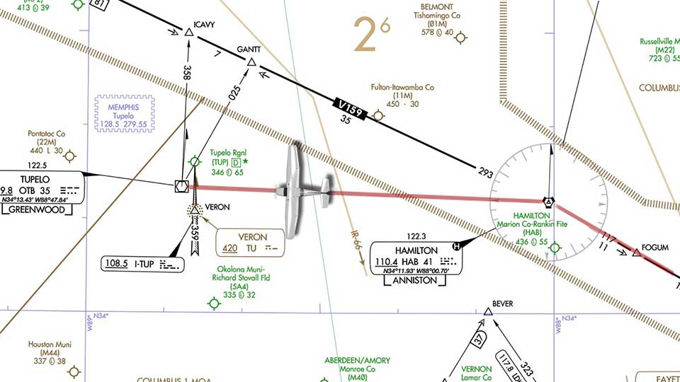 3. You are planning an IFR flight off established airways below 18,000 ft MSL. If you use VOR navigation to define the route, the maximum distance between NAVAIDS should be