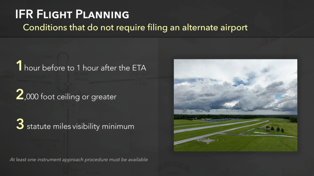 IFR ALTERNATE